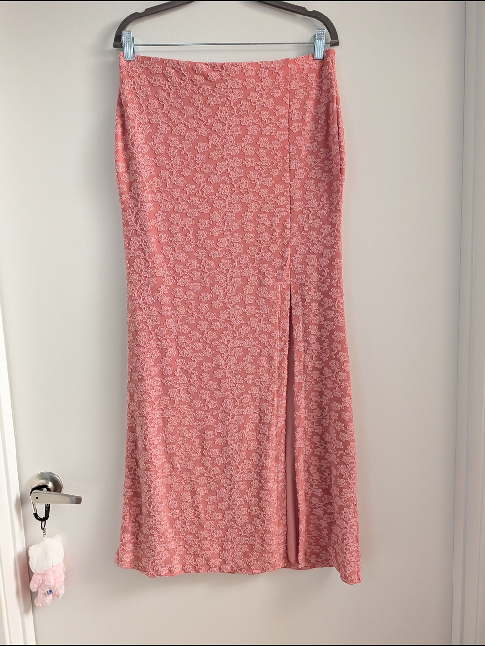 Pink Lace Maxi Skirt & Top set